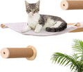 Cat Hammock with Two Steps, Wall Mounted cat Rack for Sleeping, Climbing, Playing, and Resting. Wall Mounted Bed and Niche Suitable for Cats Modern cat Bed Furniture