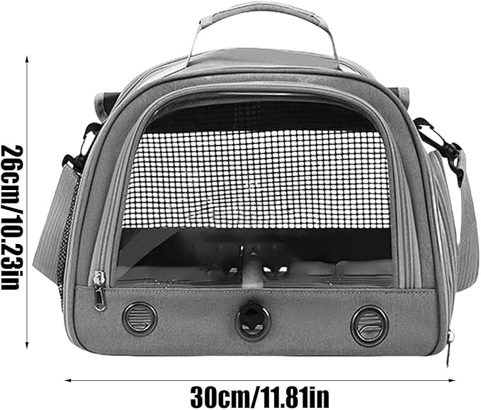 Bird Carrier Bag - Portable Parrot Travel Bag, Bird Travel Carrier, Zippered Multipurpose | Portable Sparrow Case with Shoulder Strap, Parrot Transport Cage for Walking, Sunbathing