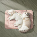 Cooling Pet Mat – 31x28.5 Dog or Cat Cool & Comfy, Soft Breathable Self-Cooling Pad, Pet-Safe, Durable, Perfect for Hot Weather, Naps, Crates, Cars, Couch, Washable, Take Anywhere, Pink