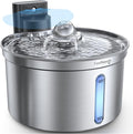 Wireless Cat Water Fountain - Safe Water-Electricity Separation, 3.5L Stainless Steel, XL Filter for Less Replacement, 4000mAh Battery, Motion Sensor & Ultra-Quiet Pump - FEELNEEDY