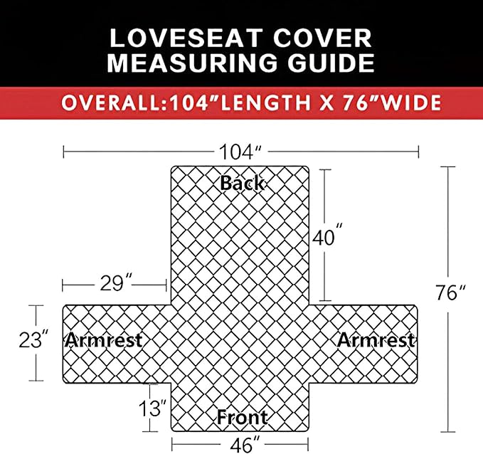 Easy-Going Reversible Loveseat Couch Cover for 2 Cushion Couch Sofa Cover for Dogs Water Resistant Furniture Protector with Foam Sticks Elastic Straps for Pet (Loveseat, Brown/Brown)