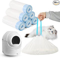 Cat Litter Bags 120 Count, 21.65"x11.8" Drawstring Close Litter Box Liners for Automatic Litter Box,Thick Cat Poop Bags,Easy to Clean,Heavy Duty Robot Bag for Self-Cleaning Box