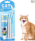 HOP Cat Toothbrush,Dental Care Kit of 2 Micro Head Toothbrushes and Toothpaste, Soft Bristles for Small Dogs and Cats,Daily Oral Cleaning and Freshen Breath