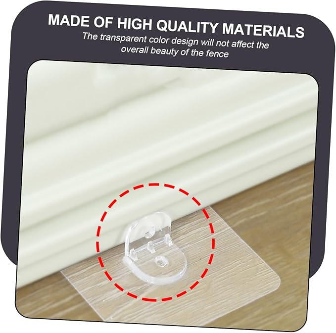 8 Pcs PET Cage Fixators Self-Adhesive PET Fence Retainers for Dogs and Cats Non-Slip Indoor Grip