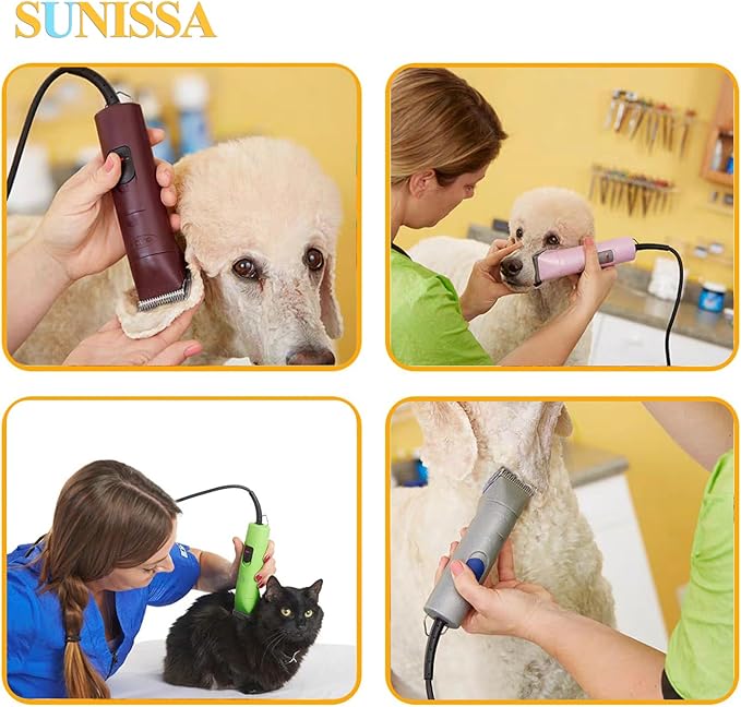 10# Clipper Blades Pet Grooming Clipper Replacement Blades Detachable Blade Compatible with andis/wahl/Oster Dog Clippers 3PCS