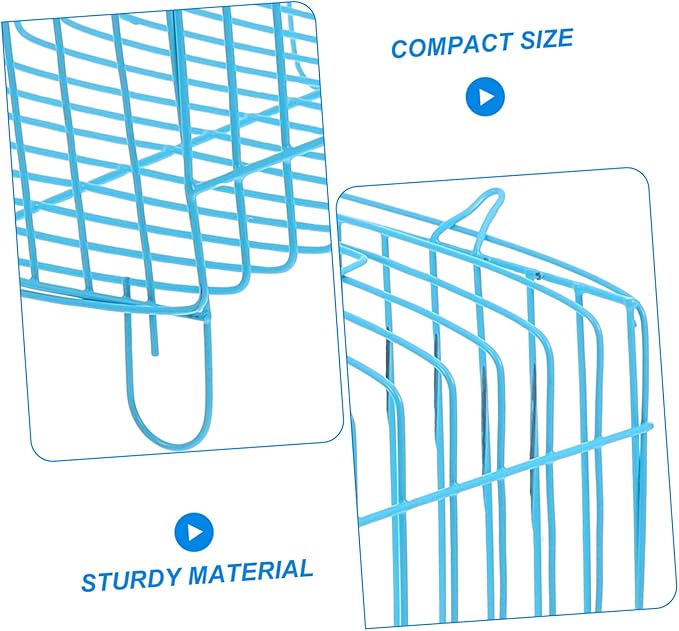 Toyvian Travel Parrot Cage Portable Metal Bird Carrier for Parakeets and Cockatiels Breathable Wire Structure for Enhanced Airflow for Outdoor Use