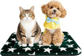 Dog Bed Mat – Soft & Comfortable Dog Kennel Pad for Crate – Durable Crate Bed & Mat for Dogs & Cats – Ideal for Crate, Kennel, and Home Use (Big&Little Stars Green, S(24"*18"*1.5"))