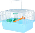 Toddmomy Portable Bird Cage for Travel with Perch Food Box and Water Dispenser Small Bird Carrier for Parrots Lovebirds 9.3X6.6X9.3 Inches