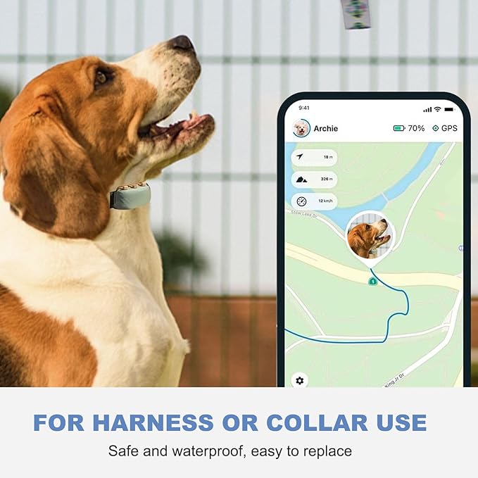 Rubber Attachment Clips for Pet Location Trackers Compatible with Tractive XL GPS Tracker & Health Monitoring for Dogs Replacement Holder Collar Clip