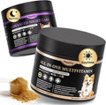 25-in-1 Dog Vitamins and Supplements - Day & Night 2 Pack - Dog Multivitamin Powder with Collagen, Glucosamine, Probiotics - Joint, Gut, Calm, Skin & Immune Support, Beef Flavor, 150 Scoops