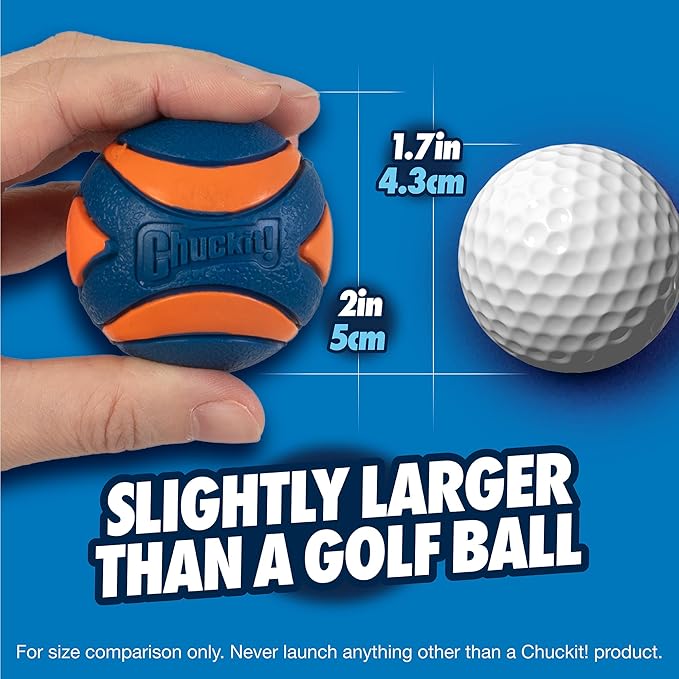 Chuckit! Ultra Squeaker Ball Dog Toy, Small (2 Inch) 2 Pack for Small Breeds