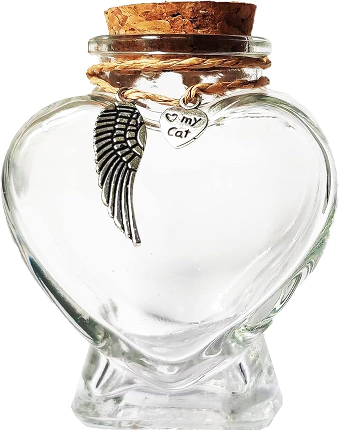 Fight Club Memorial Bottle for pet Hair，Pet Fur Memorial Fur Keepsake，Dog cat Keepsake Fur, pet Memorial urn (cat)