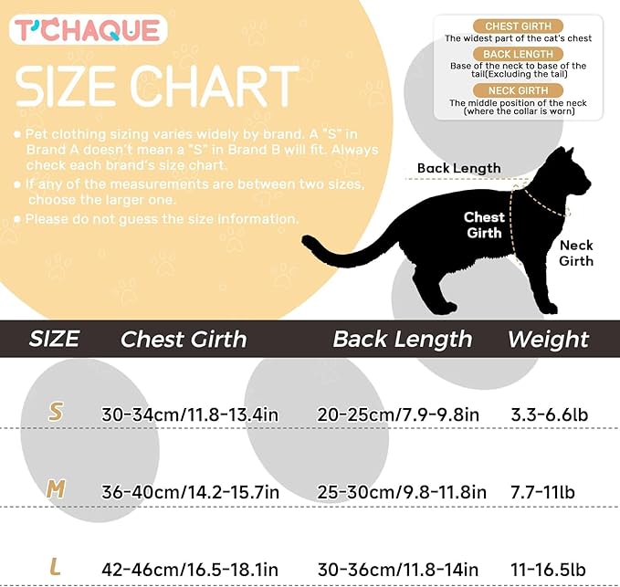 Cat Recovery Suit, Spay Suit for Female Male Cat, Breathable Cat Body Suit Post Surgery, Cone of Shame Alternative Recovery Suit for Cats to Stop Licking, Cat Outfits for Cats After Surgery(Orange, M)