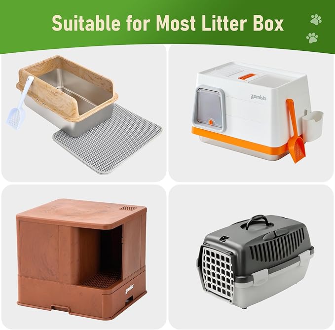 Cat Litter Box Liners Large - 20 Count 37" x 18" Jumbo Litter Bags with Drawstring, Extra Thick Kitty Litter Pan Liners Tear Resistant Heavy Duty, Easy Clean up for Litter Tray, Unscented