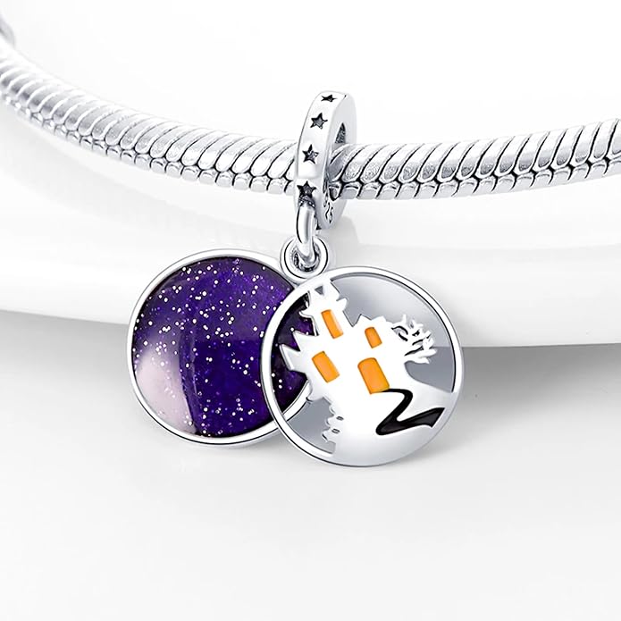 Pet Charm, Cute Dog Charm, Animal Dangle Charm, Sterling Silver Charm, Gift For Women, Friends, Wife, Mother, Christmas, and Halloween, Compatible With Pandora