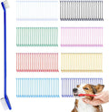 Dog Toothbrush Bulk 200 Pcs 8 Colors - Dual Headed Cat & Dog Toothbrushes Kit, Long Handle Dental Brushes for Large/Small Dogs, Cats, Pets Teeth Cleaning Supplies