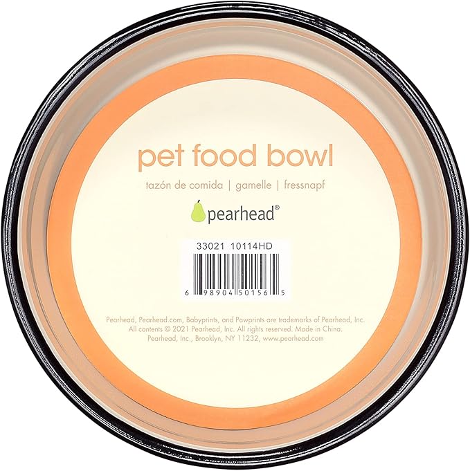 Pearhead Ceramic Cat Bowl – Cute Cat Face Water & Food Dish, Wide Shallow Whisker-Friendly Design for Kittens & Small/Medium Cats, Heavy Non-Slip Pet Feeding Bowl 2-Cup (Pack of 2)