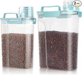 TBMax Dog Food Storage Containers 2 Pack 8 to10 Lbs, Airtight Pet Food Container Dispenser with Large Spout & Portable Handle, Travel Dog Treat Cat Food Storage Bin Bird Seed Container