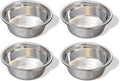 4 Pack Stainless Steel Dog Bowls 3.8 Cup (.9 L) – Metal Pet Bowls for Food & Water, Durable Rust Resistant Feeding Dishes for Small Medium Large Dogs, Easy Clean Heavy Duty Puppy & Cat Bowls