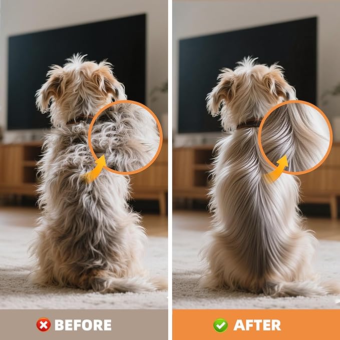 Deshedding Dog Brush, Ergonomic Pets Groomer For Matted Hair,Dog Grooming Supplies,Dog Brush For Shedding,Loose Hair, Grooming Deshedding Brush for Cats, Dogs, Rabbits, Horses.