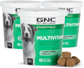 GNC Pets Essentials Dog Multivitamin Soft Chews with Salmon Oil, Bacon Flavor Daily Vitamin and Mineral Supplement for Puppies, Adult and Senior Dogs, Skin Coat and Immune Support, 60 Count - 3 Pack