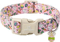 Maca Bates Easter Day Dog Collar Egg and Bunny Chicken Dogs Collars Soft Durable Cute Adjustable Pink Eggs Collor Easters Rabbit Gift for Small Boy Girl Male Female Puppy and Pet