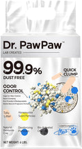 Tofu Cat Litter, Dr. PawPaw Clumping Cat Litter, Honeysuckle Scent 6 lb, Dust-Free Keep Kitty Tidy, Superior Odor Control Keep Step Fresh