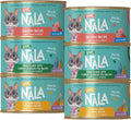 LOVE, NALA Natural Flaked Wet Cat Food Variety Pack – Salmon, Tuna with Carrot & Pea, Chicken with Pumpkin – Grain Free, Non-GMO, High Protein, Omega-3, Added Vitamins & Minerals, 12 Pack (2.4 lb)