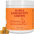 Dog Multivitamin Chews – 11-in-1 Daily Multivitamin for Dogs, Chicken Flavor with Flaxseed, Supports Immune System, Hip & Joint, Skin & Coat, Heart Health, Energy & Vitality, 60 Count