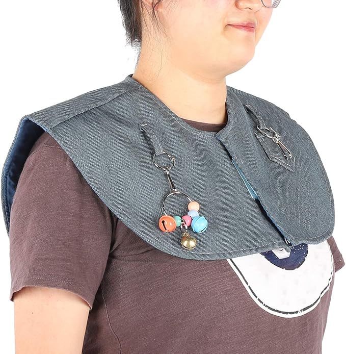 Parrot Anti-Scratch Shoulder Protector Training Shoulder Cape, Stand Shoulder Cape, 19.3x12.2in Multi-functional Pet Shoulder Pad Diaper Shawl for Small Medium Parakeets Cockatiels, Sun Conures
