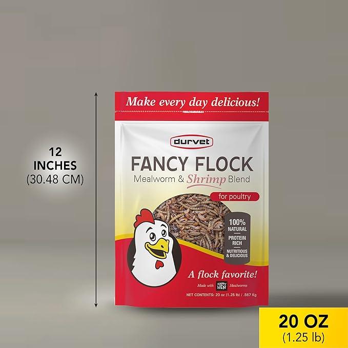 Durvet Fancy Flock Mealworm and Cricket 16OZ, Model Number: 698977
