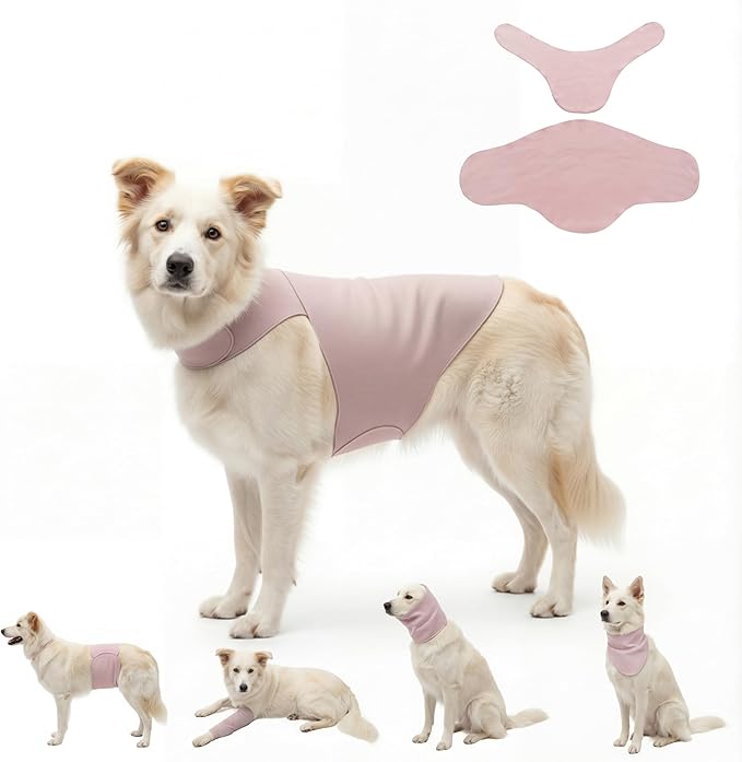 DAJIDALI® Dog & Cat Anxiety Vest & Spay Recovery Suit – Silent Calming Wrap for Surgery, Thunderstorms – Breathable Cone Alternative
