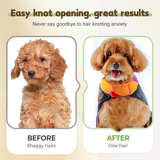 Pet Hair Removal Comb Flea Comb, 2025 Upgrade Cat Grooming Brush, Cat Brush with Release Button, De-Shedding Hair, Dog Grooming Supplies, Fine-Tooth Massage (White+Blue)