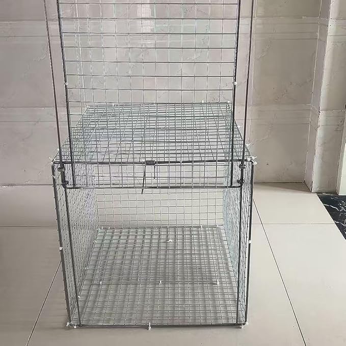 Pigeon Cage,One Way Entry Pigeon Trap, Portable and Easy to Assemble Outdoor Bird Cage with Escape Proof Design Spacious Bird Cage Pigeon Cage Suitable for Parrots
