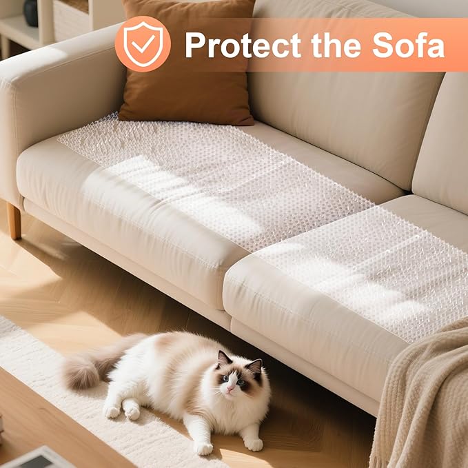 Uross Scat Mat for Cats -10PCS Deterrent Mat with Spikes Indoor Cat Repellent Mat Outdoor Scat Spikes Mat Indoor Cat Countertop Deterrent Keep Cats Off Counter