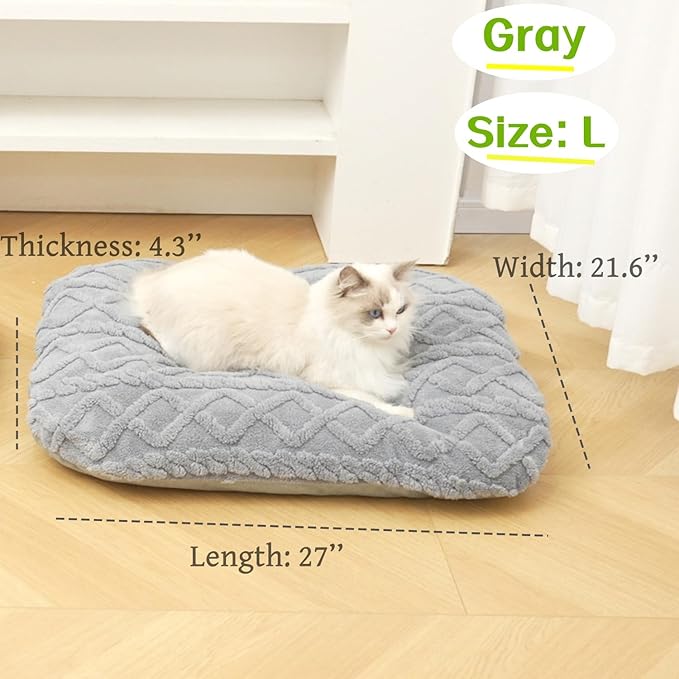 Self Warming Cat Bed Self Heating Cat Dog Mat 27"*21.6'' Warm Pet Bed Indoor Outdoor Washable Kitten Pad for Puppy Kitten with Removable Cover