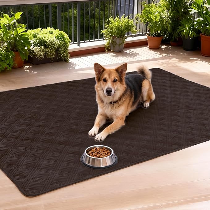 hyha Waterproof Dog Blanket, Reversible Pet Bed Blanket, Soft Sofa Couch Cover for Dogs Washable, Waterproof Pet Couch Covers for Sofa Puppy Cats Furniture Protector(30"x53", Chocolate/Beige)
