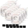 Pet Fountain Filters Replacement Compatible with 95Oz/2.8L Dog Water Fountain, Cat Water (12 Carbon filters+12 Sponge filters)