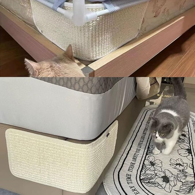 Cat Scratching Pad Natural Sisal Sofa Corner Furniture Protector Scratcher Mats Protecting Carpets and Sofas Couch Corner Furniture Anti-Slip Sisal Cat Repellent Mat for Sofa Bed Desk Legs