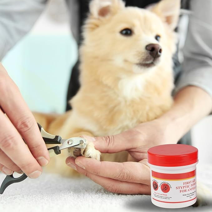 G.B.S Styptic Powder for Animals – Fast-Acting Blood Stop for Dogs, Cats, Birds & Small Pets – First Aid Powder for Nail Bleeding, Minor Cuts & Grooming – 1 oz, Pack of 3-5oz, Pack of 1