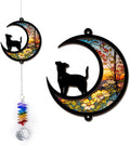 Pet Memorial Suncatcher - Pets Loss Gift - Dog Paw Suncatchers - Sympathy Paw Print Keepsake - Birthday Christmas Mother's Day for Mom Dad - Unique Gifts for Dogs Lovers