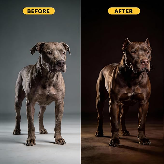 Muscle Gain Chewable Tablets for Dogs: with BCAAs L-Arginine Glucosamine Spirulina and Salmon Oil - Supplement for Muscle Growth Strength and Joint Health - for All Dog Breeds & Ages