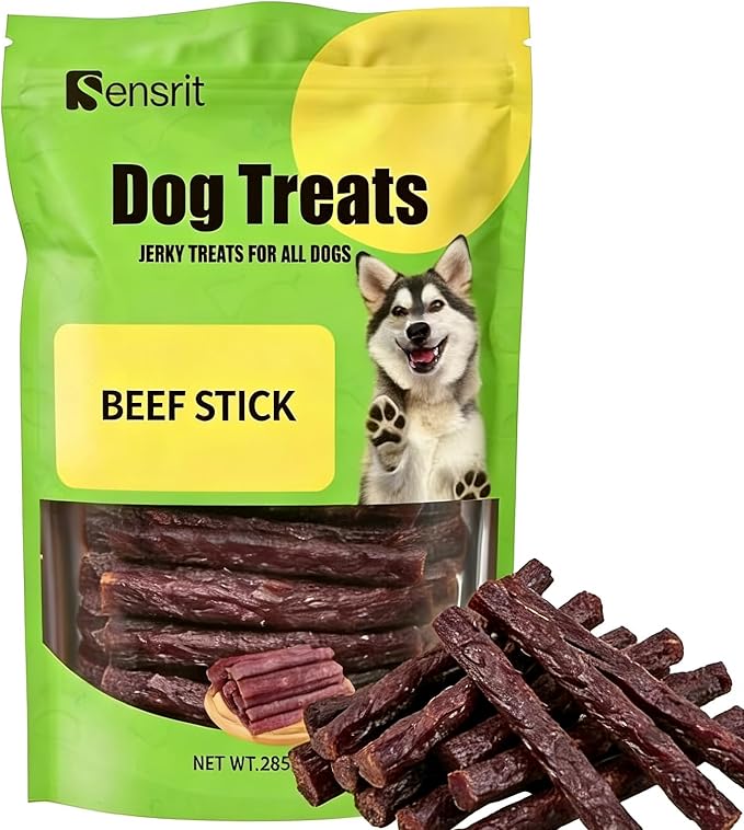 Dog Beef Sticks - Jerky Treats for All Dogs - High Protein & Grain Free Dog Snacks - Made with Real Beef, Chicken Liver & Beef Liver - Delicious Training Rewards & Daily Chews - 10 oz