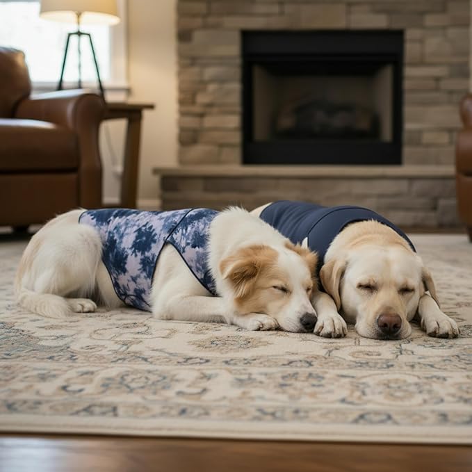 DAJIDALI® Dog & Cat Anxiety Vest & Spay Recovery Suit – Silent Calming Wrap for Surgery, Thunderstorms – Breathable Cone Alternative