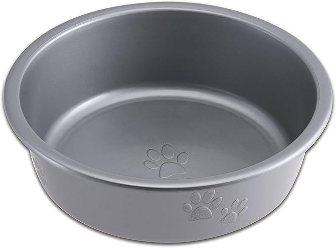 Loving Pets Dolce Luminoso Dog Bowl, Medium, Silver