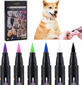 OLINGYOU Dog Nail Polish， Dog Nail Polish Pens Quick Dry-6 Colors, Pet Nail Polish Set for Dogs， DIY Dogs Puppy Nails, Dog Safe Nail Polish Non Toxic, Odorless, Easy to Apply