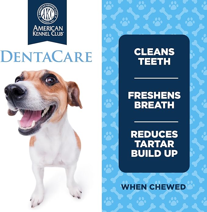American Kennel Club Dentacare Large Breed Peanut Flavored Dental Dog Treats, Naturally Flavored, 15 Count