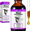 Dog Vitamins and Supplements, Dog Vitamin Liquid for Hip and Joint, Skin Coat, Skin Health, Gut Health, Heart Health, 15 in 1 Multivitamin for Dogs All Breeds and Ages, Dogs Herb Supplement (60ml)