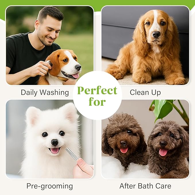Pet Fur Care Oil – Fragrance-Free Leave-in Conditioner with Coconut & Jojoba Oils, Detangles & Reduces Shedding, Adds Shine & Softness for Dogs & Cats, 1.7 fl oz