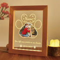 Personalized Dog Memorial Gift Night Light Customized Light Up Picture Frame Acrylic Led Plaque Lamp Pet Sympathy Remembrance Gift(Dog)